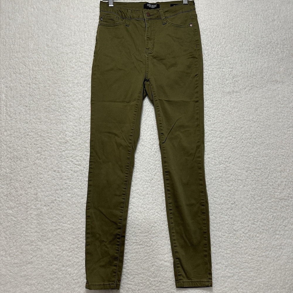 Judy Blue Los Angeles Skinny Fit Women's Olive Green‎ Pants Size 5/27